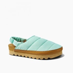 Reef Women’s Puff Puff Quilted Clog Sandal Sage Mint Size 10 US